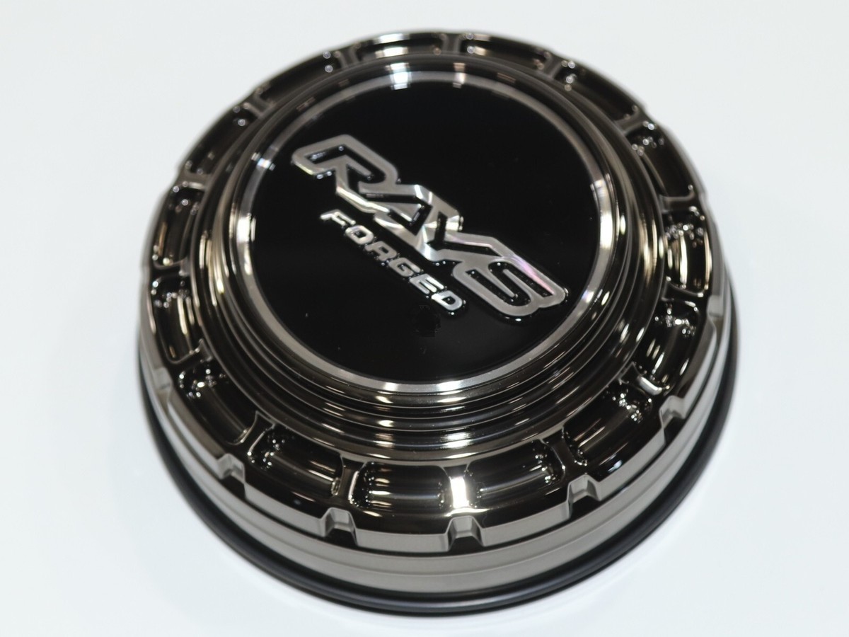 Rays Volk Center Cap Black Chrome for TE37XT 6x139.7 (Set of 4 