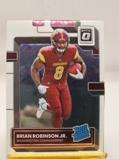 2022 Donruss Optic #227 Brian Robinson Jr. Rated Rookie Washington Commanders 