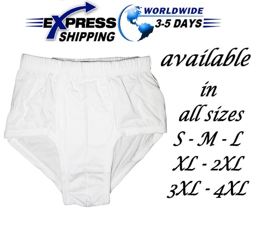 100% Algodón Egipcio Para Hombre Hombres prendas de vestir Ropa Interior  Breve Boxer Slip Pantalones Blanco | eBay