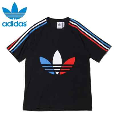 Adidas Originals ADICOLOR TRICOLOR TREFOIL Stripe Black White