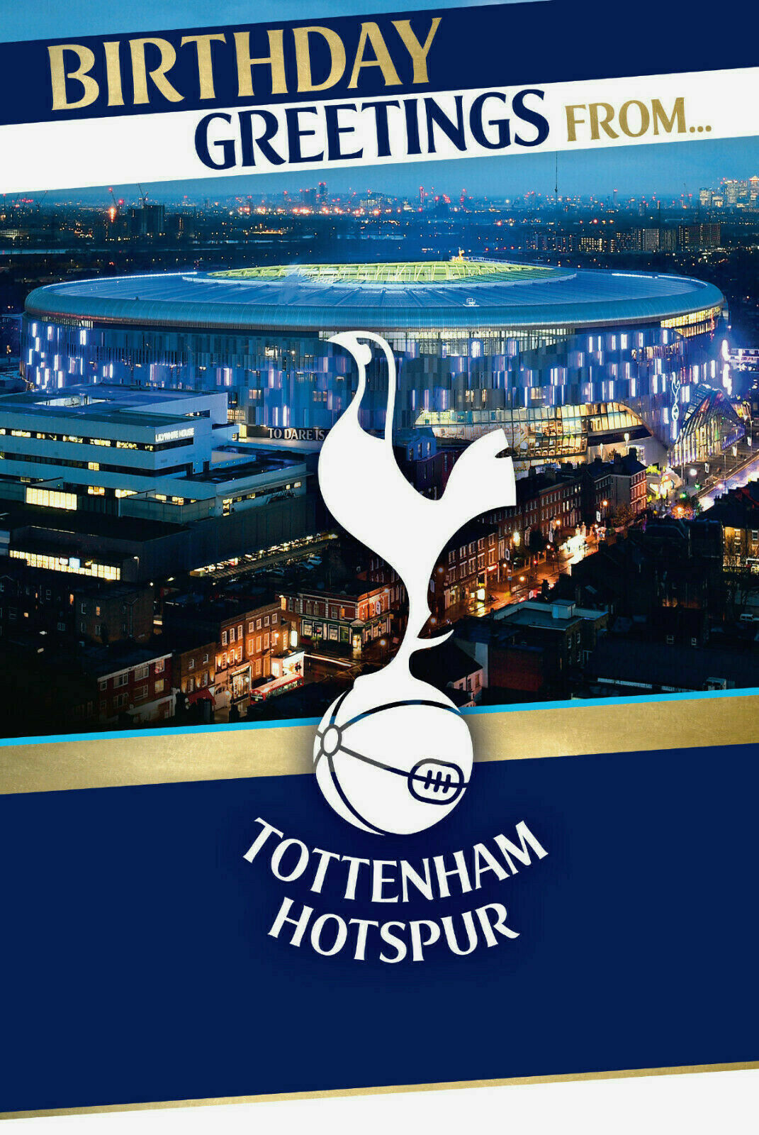 Tottenham Hotspur FC Football Club Stadium Birthday Card