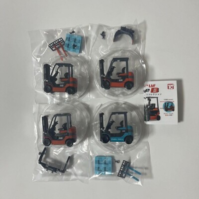 Toyota Fork Lift 1/64 Gacha Capsule Toy Full Set of 4 Types