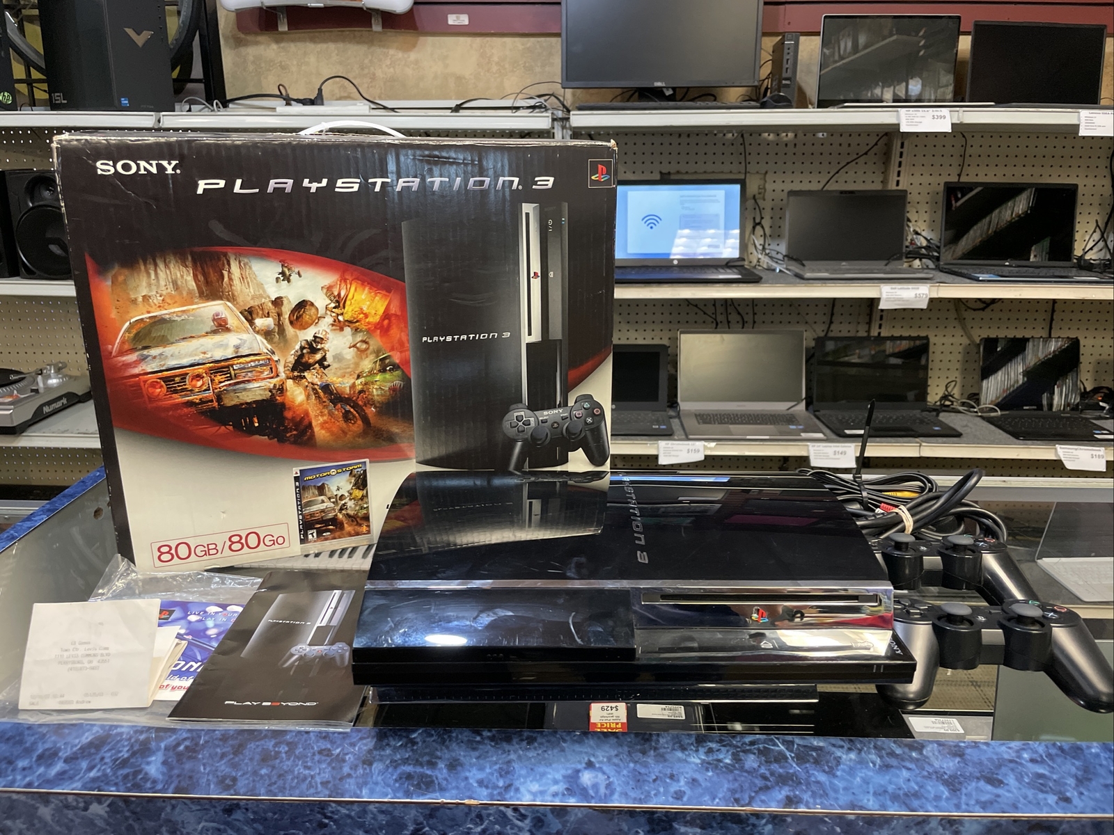 Sony PlayStation 3 80GB Console CECHE01 backwards Compatible 2
