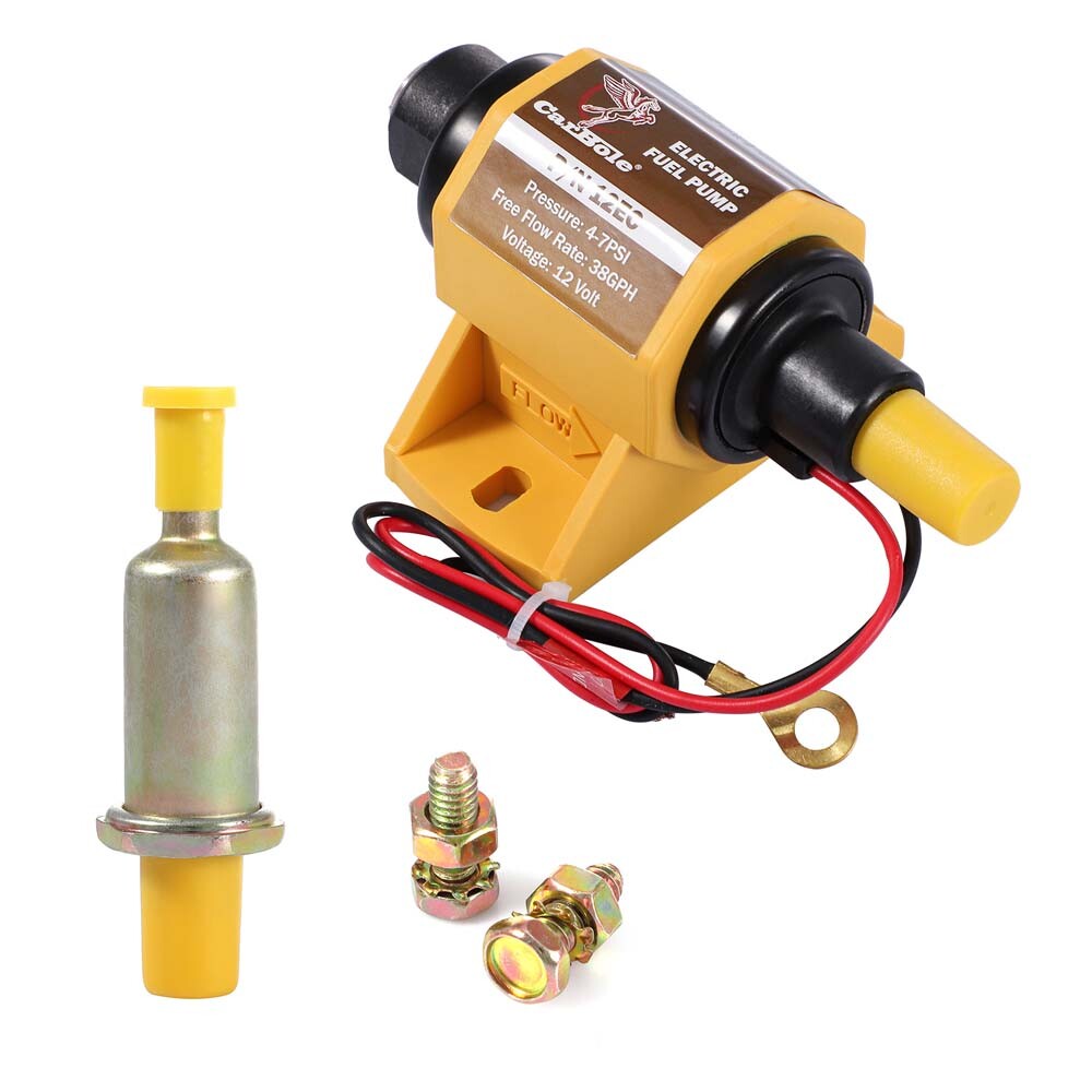 Universal Electric Fuel Pump 5/16" 47 PSI 38GPH 12V Inline Low