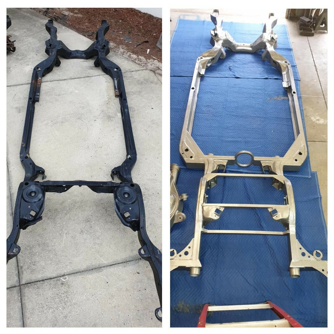 El Camino GBody Pro Street Drag Tubbed BackHalf 4Link Chassis Frame