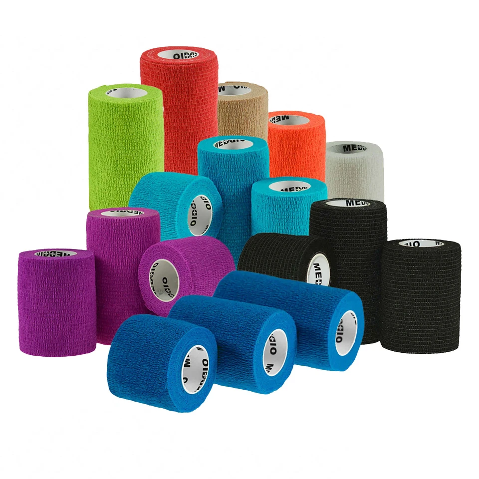 1/3/6 Haftbandagen Größe+Farbe wählbar - selbsthaftende Bandage selbstklebend