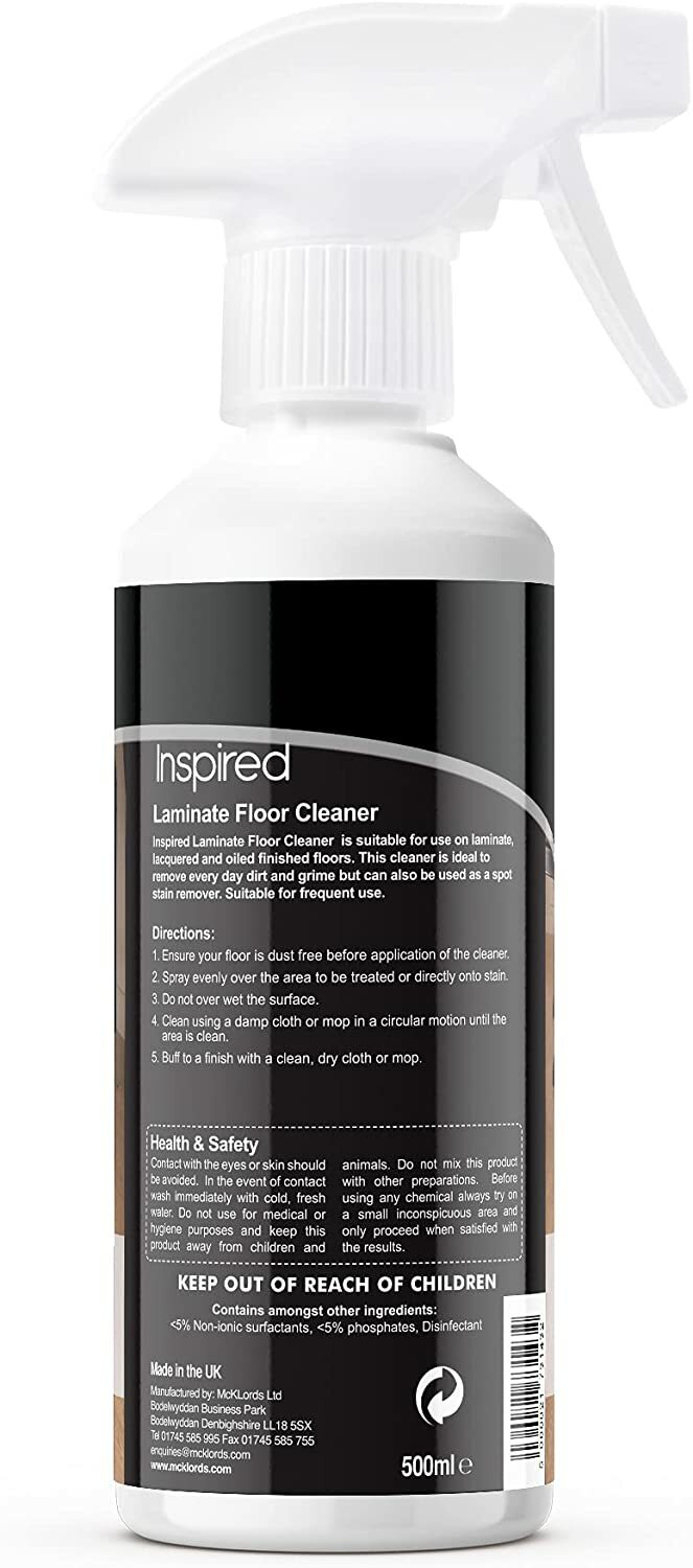 Laminate Floor Cleaner Spray Inspired 500ml Spray Cleaner for Laminate