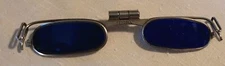 Vintage Fendall Cobalt Blue Clip On Welding Glasses Steampunk