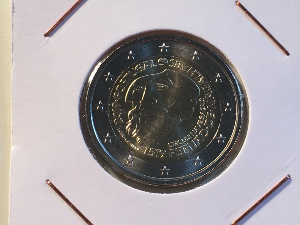 2 EURO PORTUGAL 2019 500 ANS TOUR DU MONDE MAGELLAN COMMEMORATIVE NEUVE - Photo 1/1