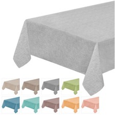 Tovaglia Cucina Bordata Antimacchia Cotone Plastificato Moderna Colori Pastello