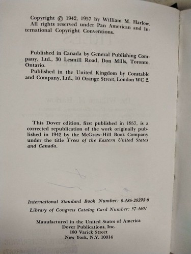 Trees of The Eastern United States and Canada By William M. Harlow - Picture 4 of 12