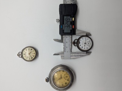 Lot De 3 Montres Gousset En Argent - Tailles 42, 32 Et 30 - Occasion, Voir Photos