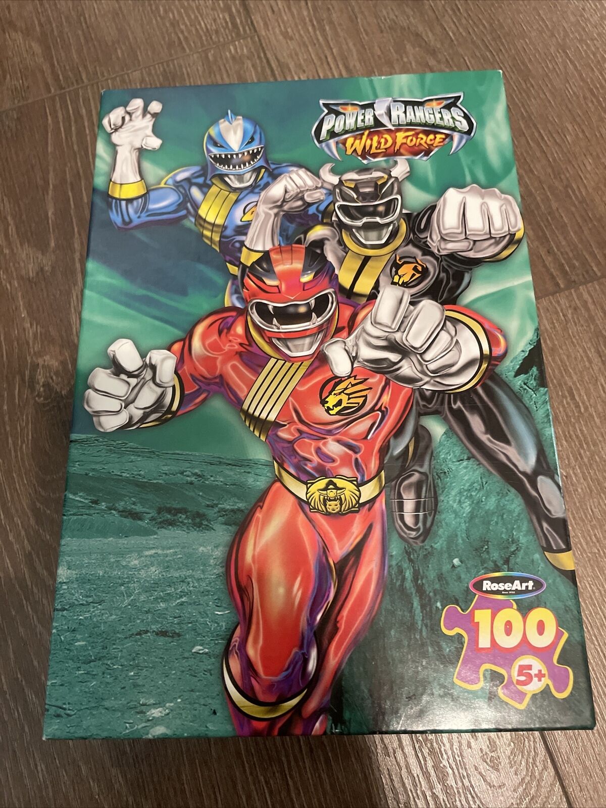 Power Rangers Wild Force 100 Pcs Puzzle (2002 RoseArt) RARE-Clean Factory sealed
