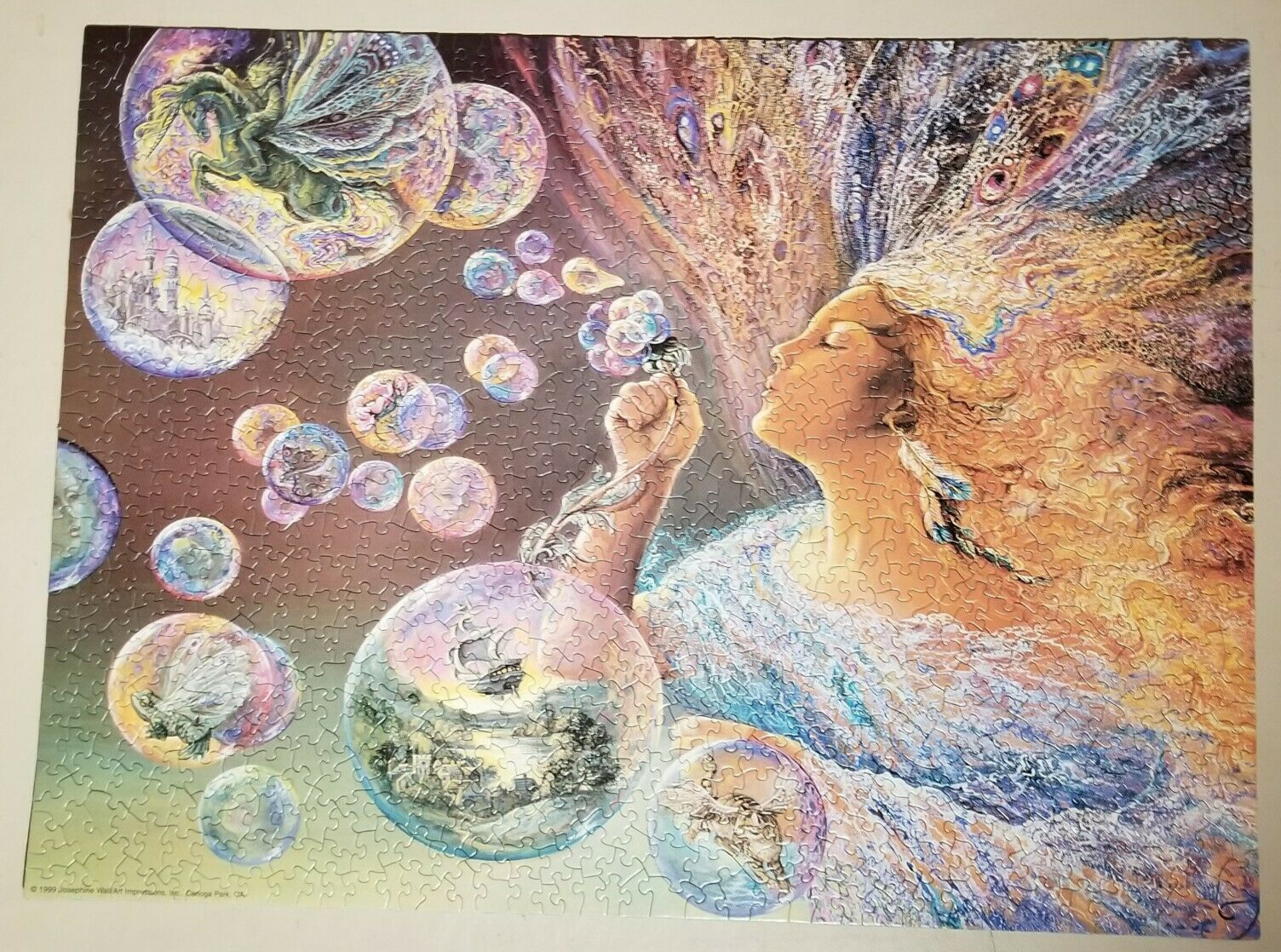 SunsOut 1000 Pc Puzzle BUBBLE FLOWER by Josephine Wall  COMPLETE