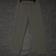 James Perse Soft Drape Pant Women 2 Sz M Khaki Twill Utility Pockets Button-fly.