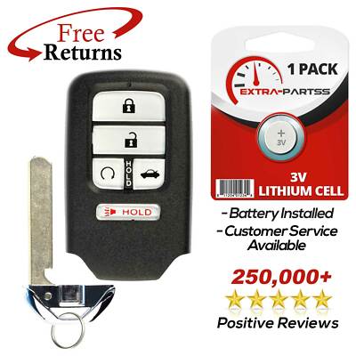 For 2016 2017 2018 Honda Civic Keyless Entry Smart Prox Remote Car Key Fob