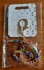 Disney Bag Lanyard Charm Diamante 'D' BNWT