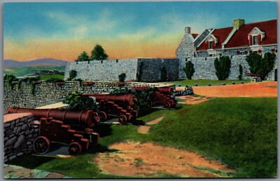 South Wall Southwest Bastion & South Barracks Fort Ticonderoga NY Postcard H686