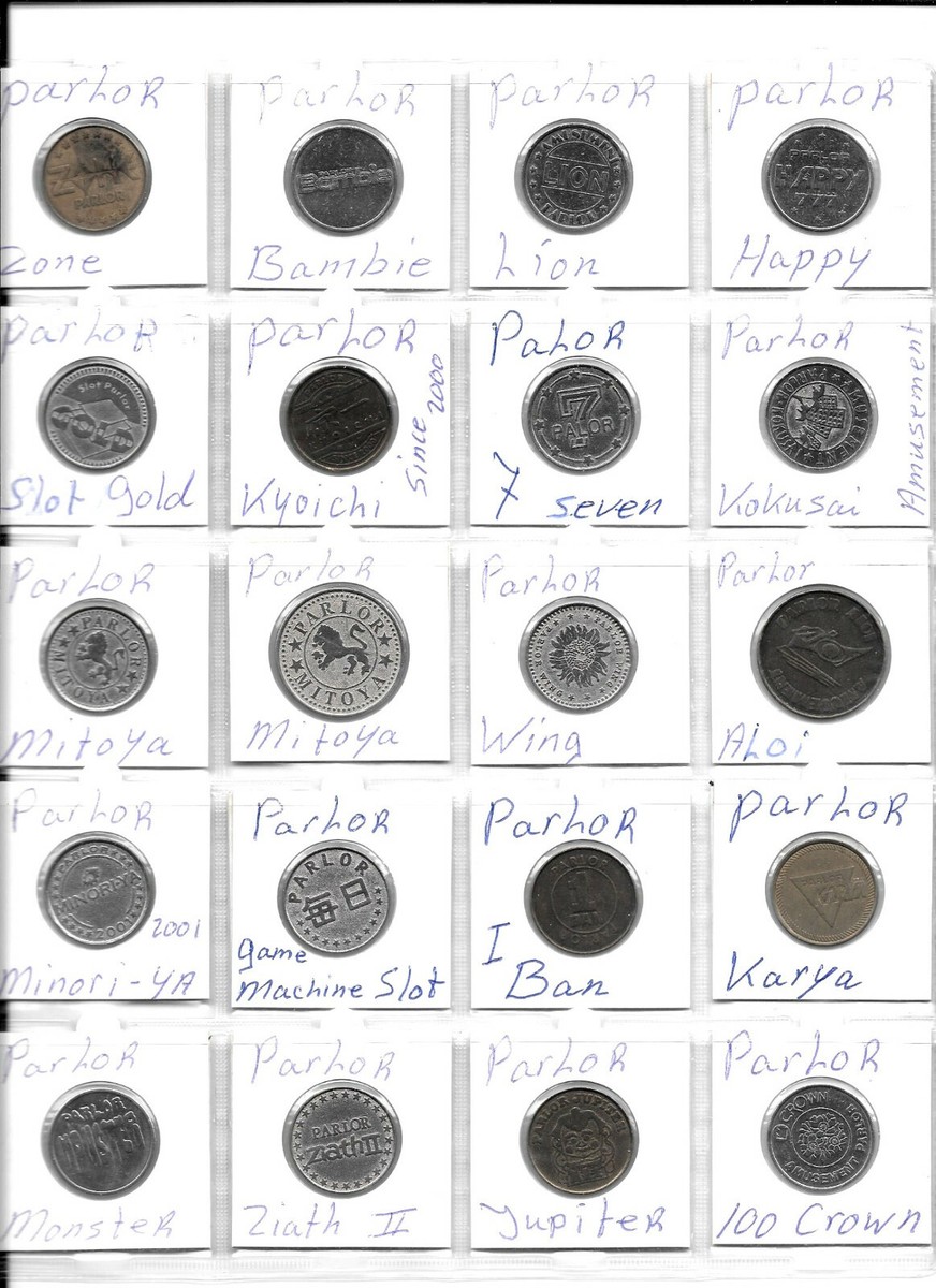 RARE COLLECTION OF 32 PARLOR World Tokens in Coin Holders. 1E.1 | eBay