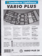 2 Rows Lighthouse Black VARIO PLUS 2S Pages Strong & Stiff Sheets Pack of 5 NEW