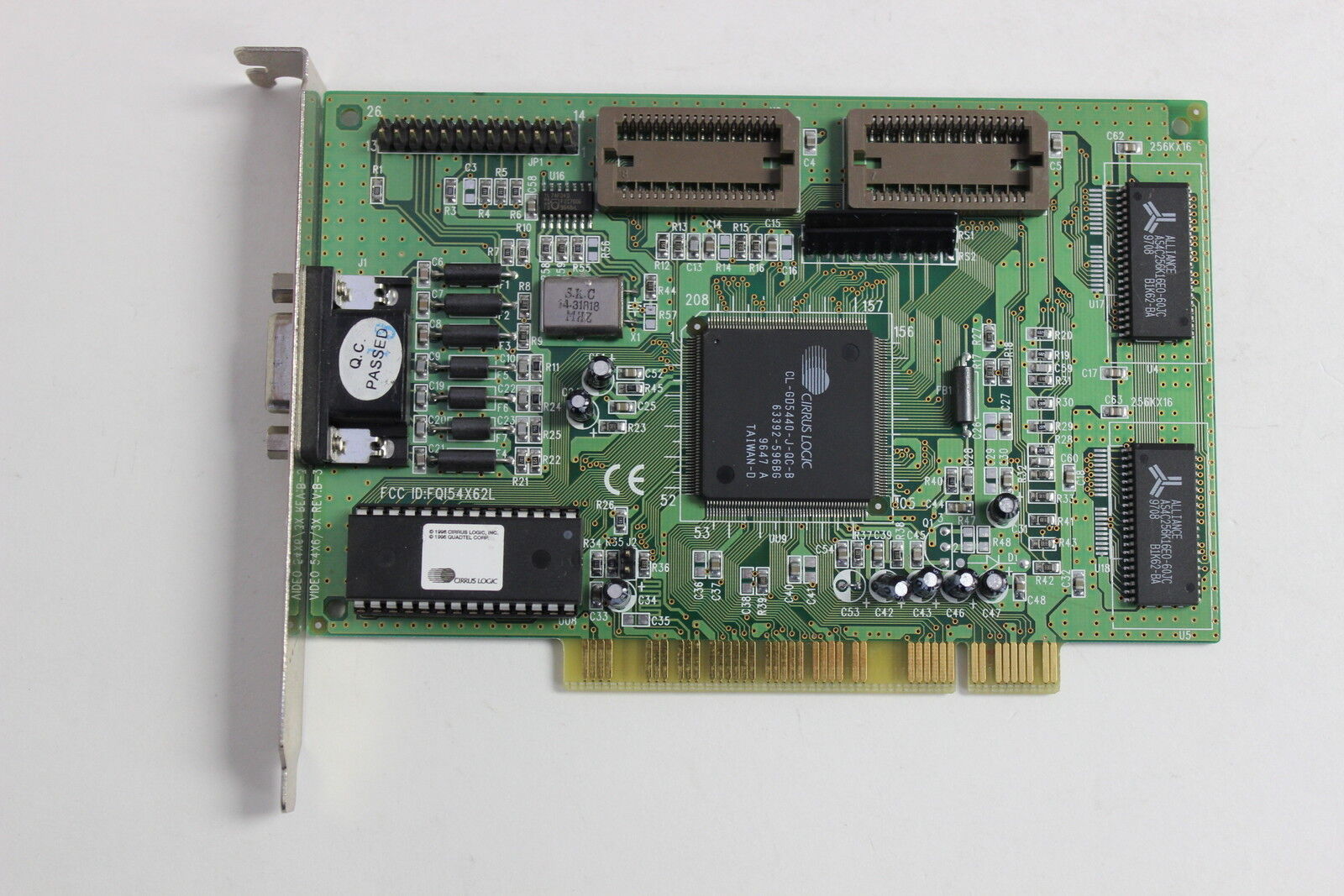 VGA-PV40 PCI VIDEO ADAPTER 54X6/3X FCC FQ154X62L CIRRUS LOGIC CL-GD5440-J-QC-B