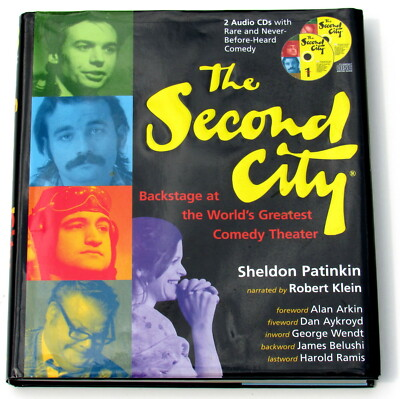 #ad #ad THE SECOND CITY Belushi Akroyd Murray by Sheldon Patinkin INCLUDES 2 CDs HC BOOK $7.99