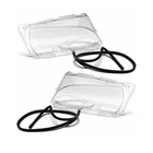 2 FRONT HEADLIGHT WINDOW BMW 3 SERIES E46 SEDAN PHASE 2 FROM 10/2001 TO 03/2005