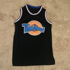 Bill Murray #22 Space Jam Tune Squad Black Basketball Jersey. Men’s Medium