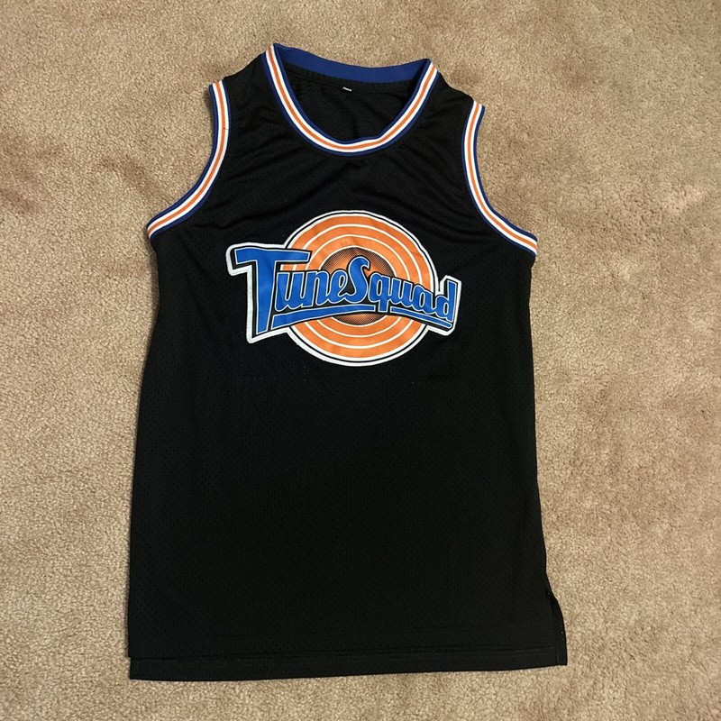 Bill Murray #22 Space Jam Tune Squad Black Basketball Jersey. Men’s Medium