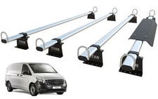 Van Roof Rack 4 Bars for Mercedes VITO Mk2 & Mk3 - TITAN WorkReady Ladder Bars