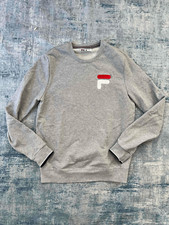 Fila Gray Crewneck Logo Sweatshirt Medium