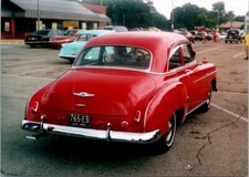 1949 Chevrolet Chevy Deluxe Styleline Red rear classic auto car photo