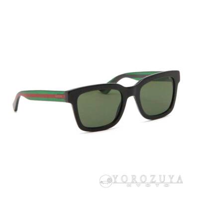GUCCI Gucci Sunglasses Plastic Black Green Red GG0001S 002