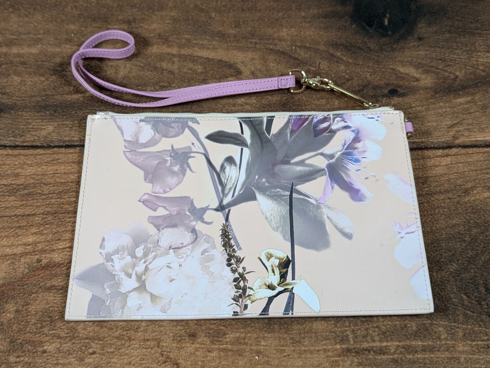 Ted Baker London Hanging Garden Baby Pink Purse Pouch Make Up Wash