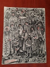 Disegno. Disegno Moderno, china su carta; cm 21x27; recante dedica