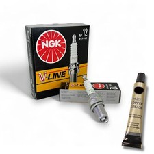 4x Zündkerzen V-Line NGK für Saab 9000 2.3 108kW Bj. 1993-1998 +Paste