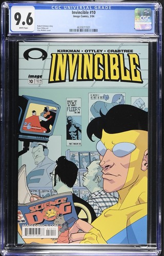 Invincible #10 CGC 9.6 NM+ | Lowest Print Run in the series | 1st Doc Seismic