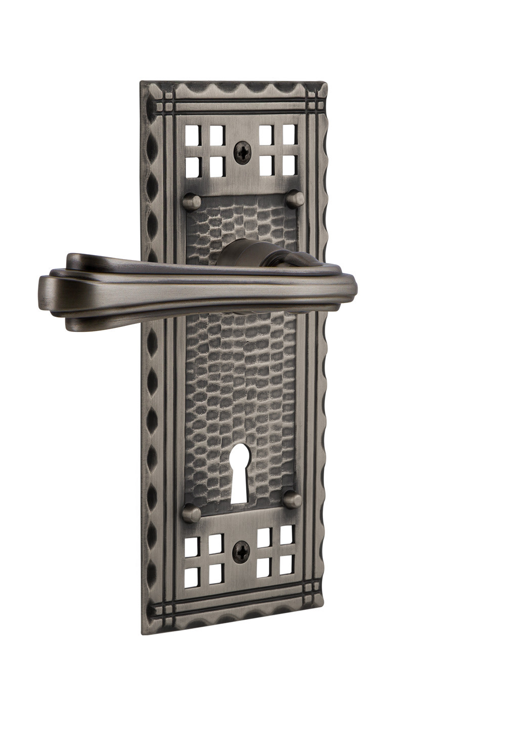 Nostalgic Warehouse CRAFLR_PRV_238_KH Fleur Privacy Door Lever