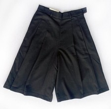 UNIQLO WOMENS BLACK HIGH WAISTED TWEED CULOTTES PANTS Size 8 NWT