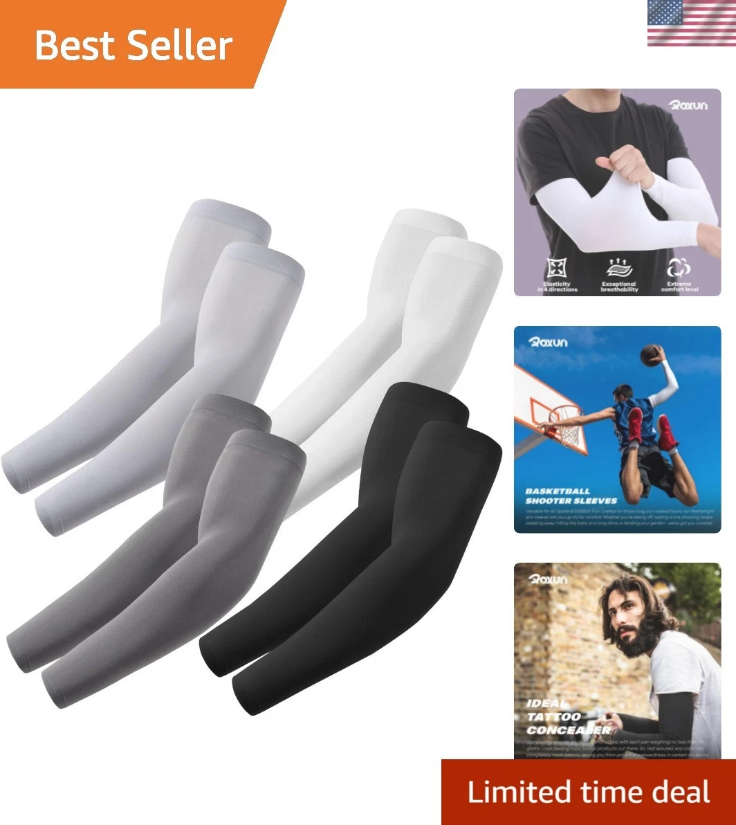 Arm Sleeves, Cooling UV Sun Protection Sports Compression for Men/Women
Opens in a new window or tab