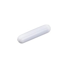 Asta di agitazione magnetica 30 mm (1,18") forma cilindro rivestimento in PTFE bianco