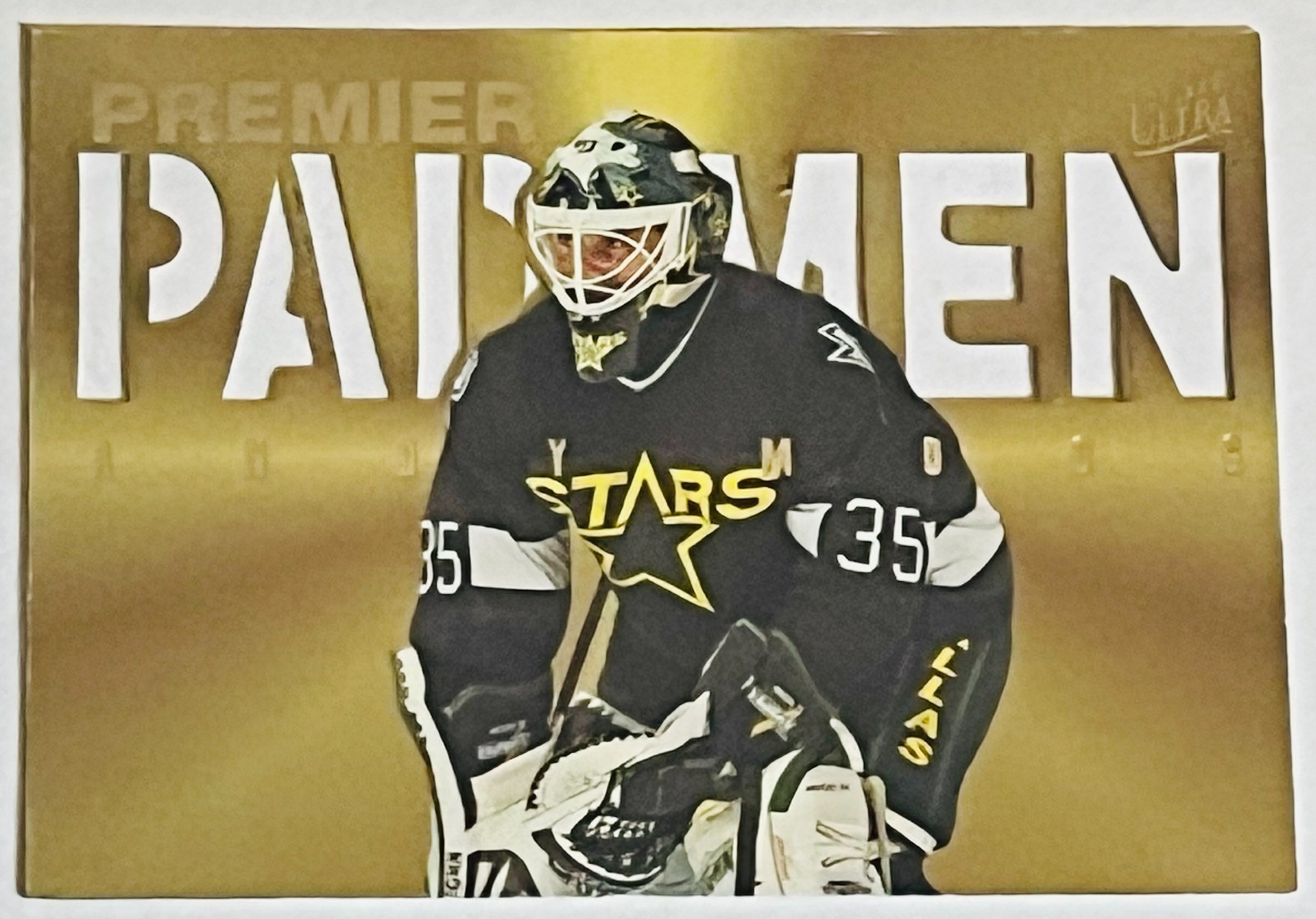 Andy Moog 1995-96 Fleer Ultra Premier Pad Men Insert Card #8