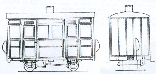 Dundas Models DM29 Two Compartment 4 Wheel Coach Kit OO9 Gauge