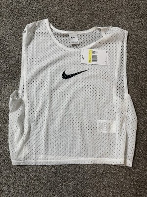 Nike Soccer Dry Park 20 Bib Vest Tee Uniform Shirt White Men's Sz S DV7425-100