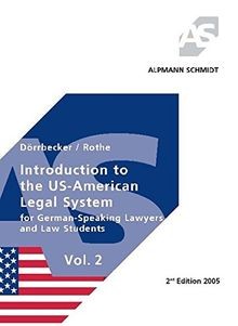 Introduction to the US-American Legal System for German-... | Buch | Zustand gut
