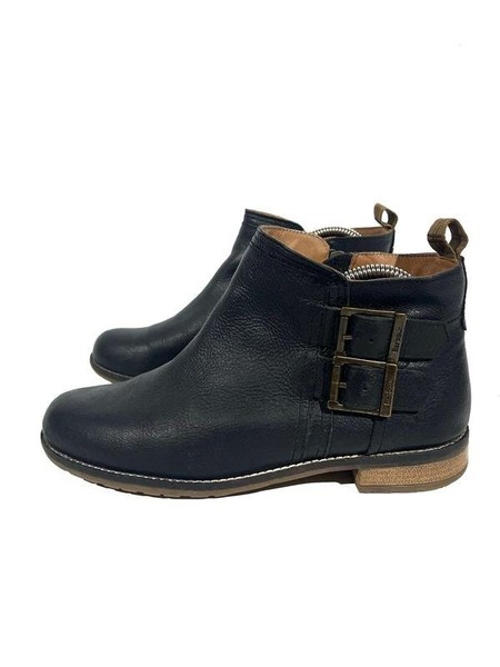 Women Barbour Boots Black Leather 38
