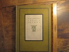 Antique Vintage 1909 illus Old English Colour Plates Book