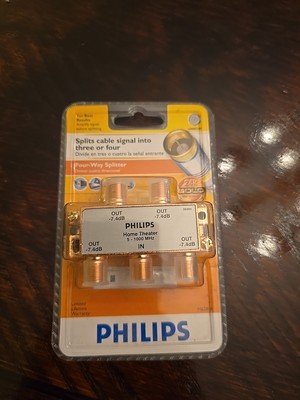 Philips  4-way Splitter Audio/Video 24k Gold Techology