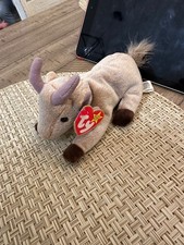 Ty Beanie Baby - GOATEE the Goat 8 Inch MINT with MINT TAGS Stuffed Animal Toy
