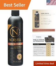 Customizable 8 Oz Dark Rapid Spray Tan - Streak Free Natural Color Formula